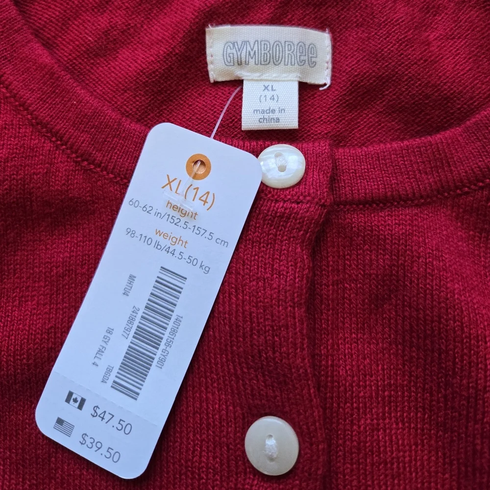 Gymboree measurements are